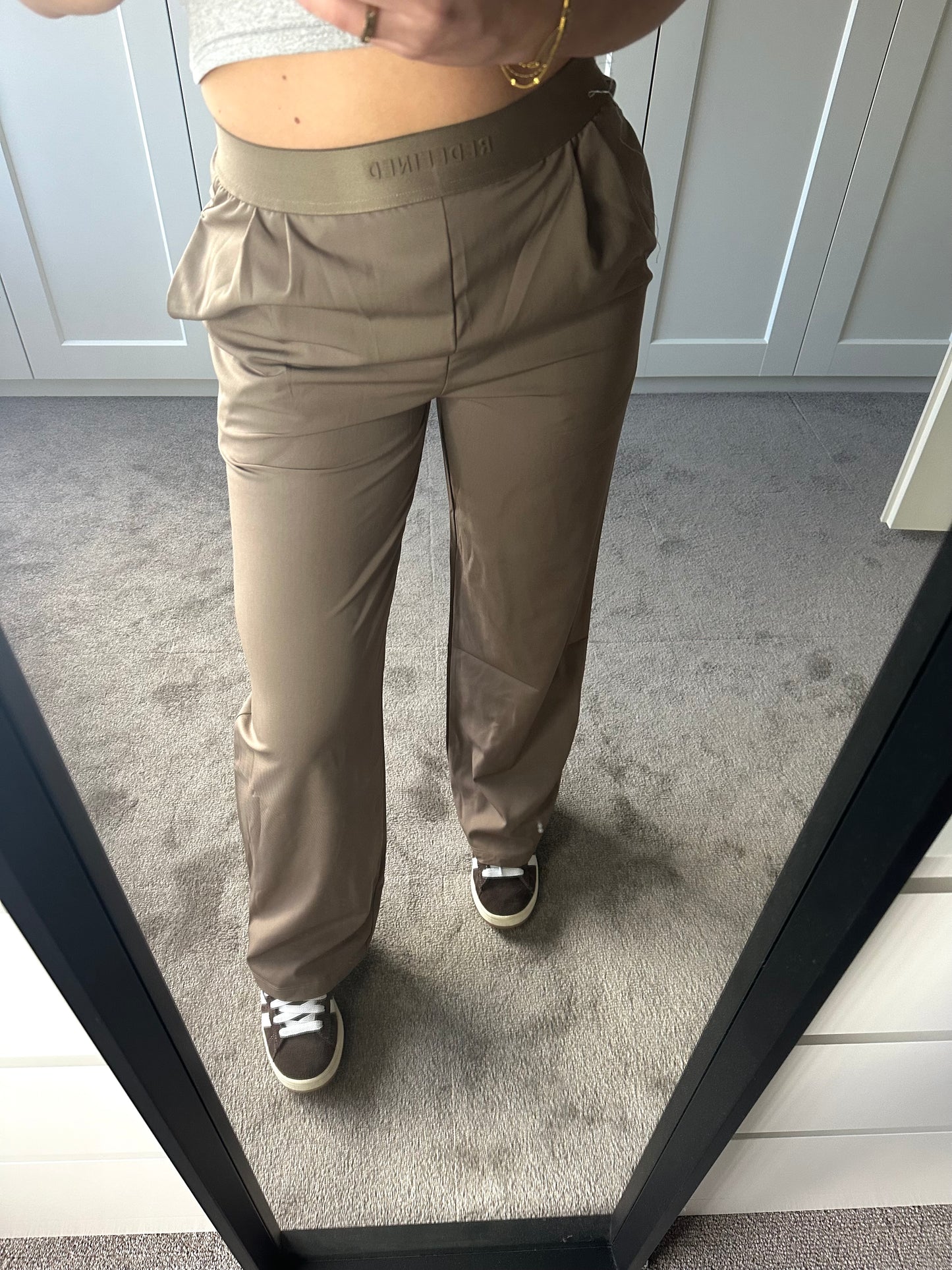 Broek taupe